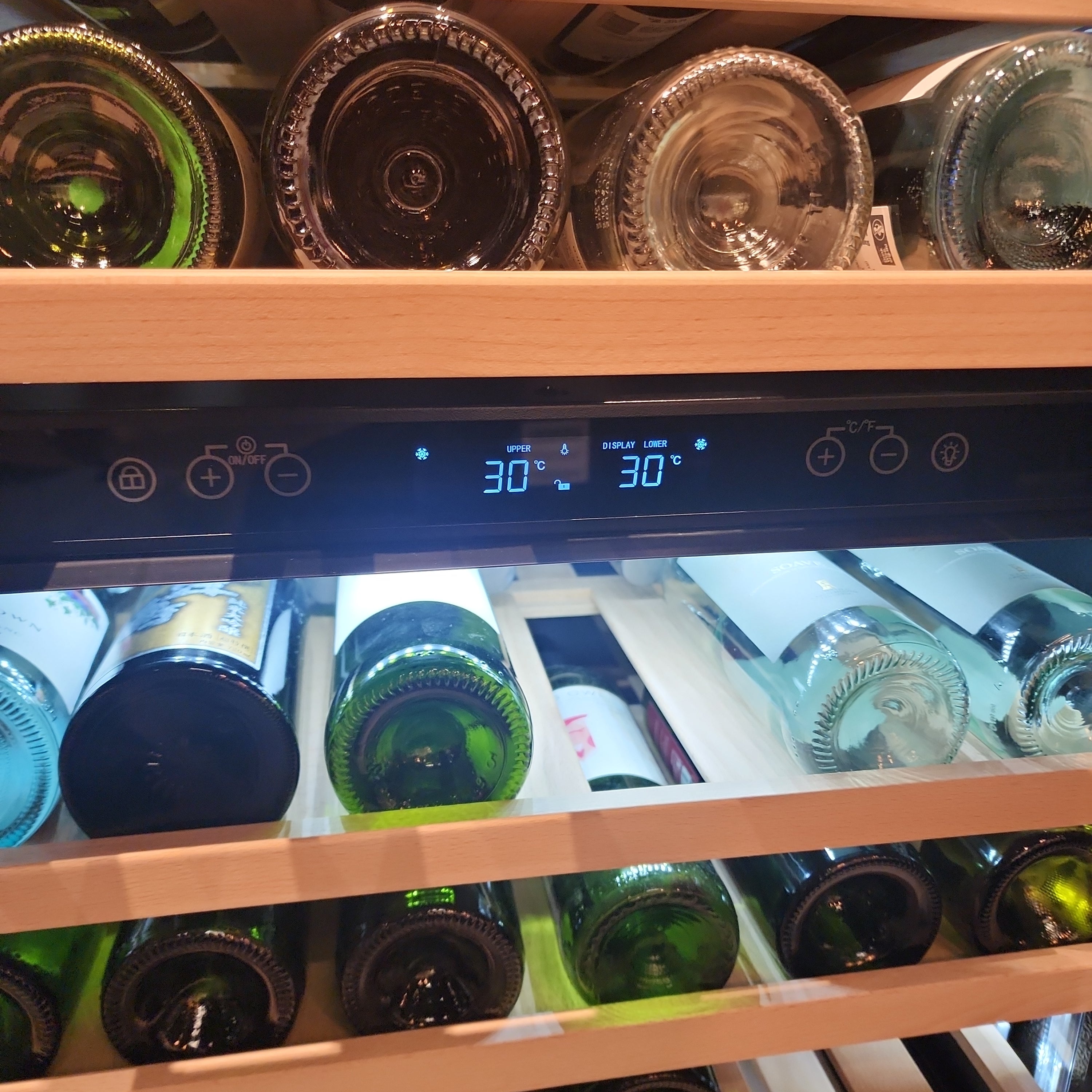 Mayer 94 Bottles Dual Zone Wine Chiller