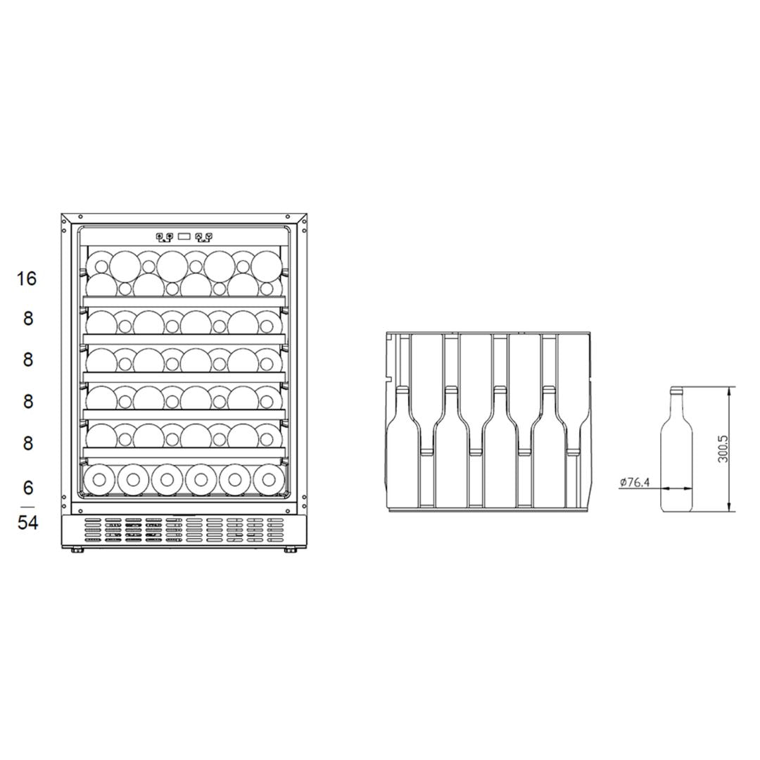 Brandt 54 Bot Wine Cabinet (Anti-Condensation)