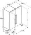 Liebherr 262L Side-by-Side Fridge Freezer