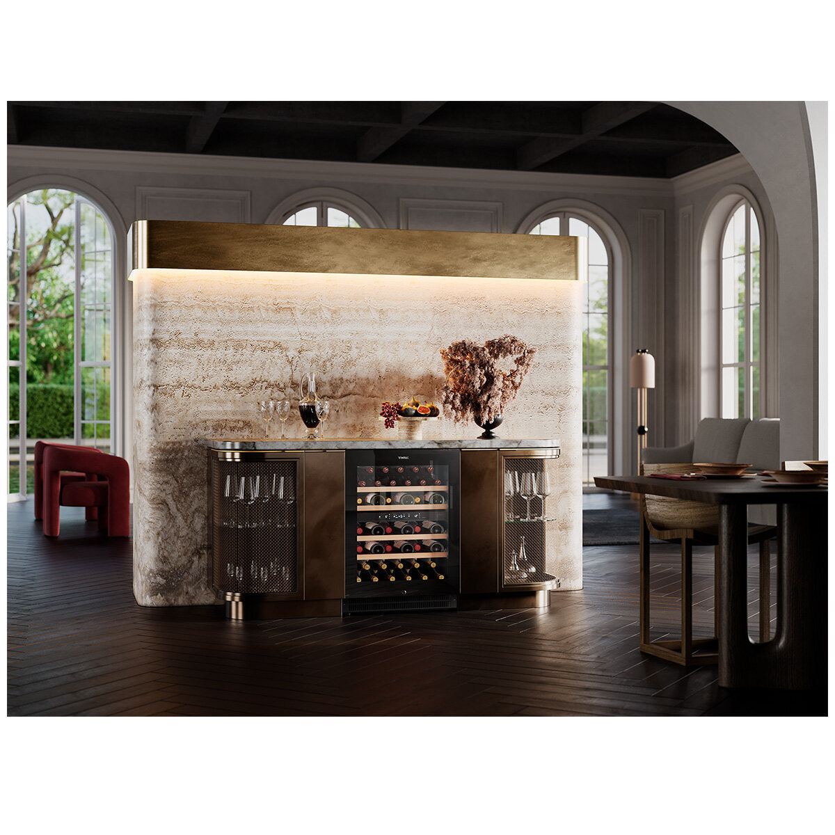 Vintec 40 Bot Dual Zone Wine Cabinet (Inverter Technology)