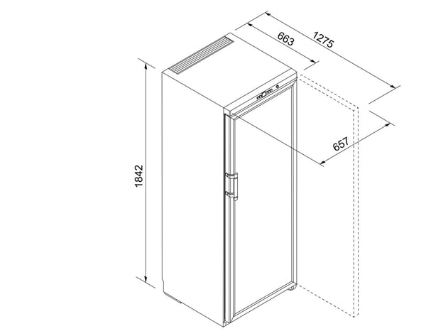 Liebherr 195 Bot Wine Cabinet(Glass Door)
