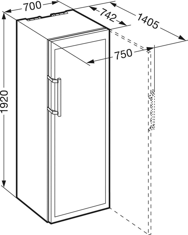Liebherr 178 Triple Zone Bot Wine Cabinet