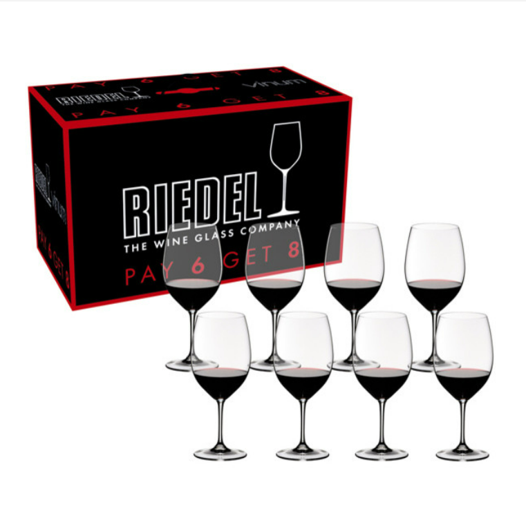 Riedel Vinum Cabernet/Merlot (Pay 6 Get 8)