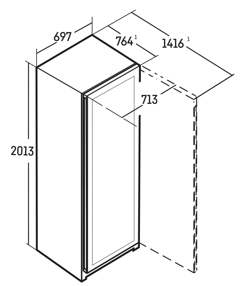 Liebherr 182 Bot Triple Zone Wine Cabinet