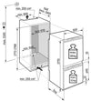 Liebherr 249L Integrated Fridge Freezer