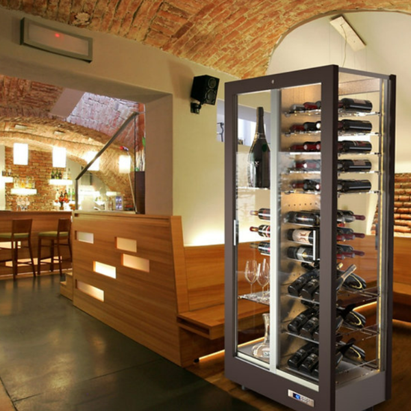 Della Marta 112/128 Bottles with Front & Back Glass Doors