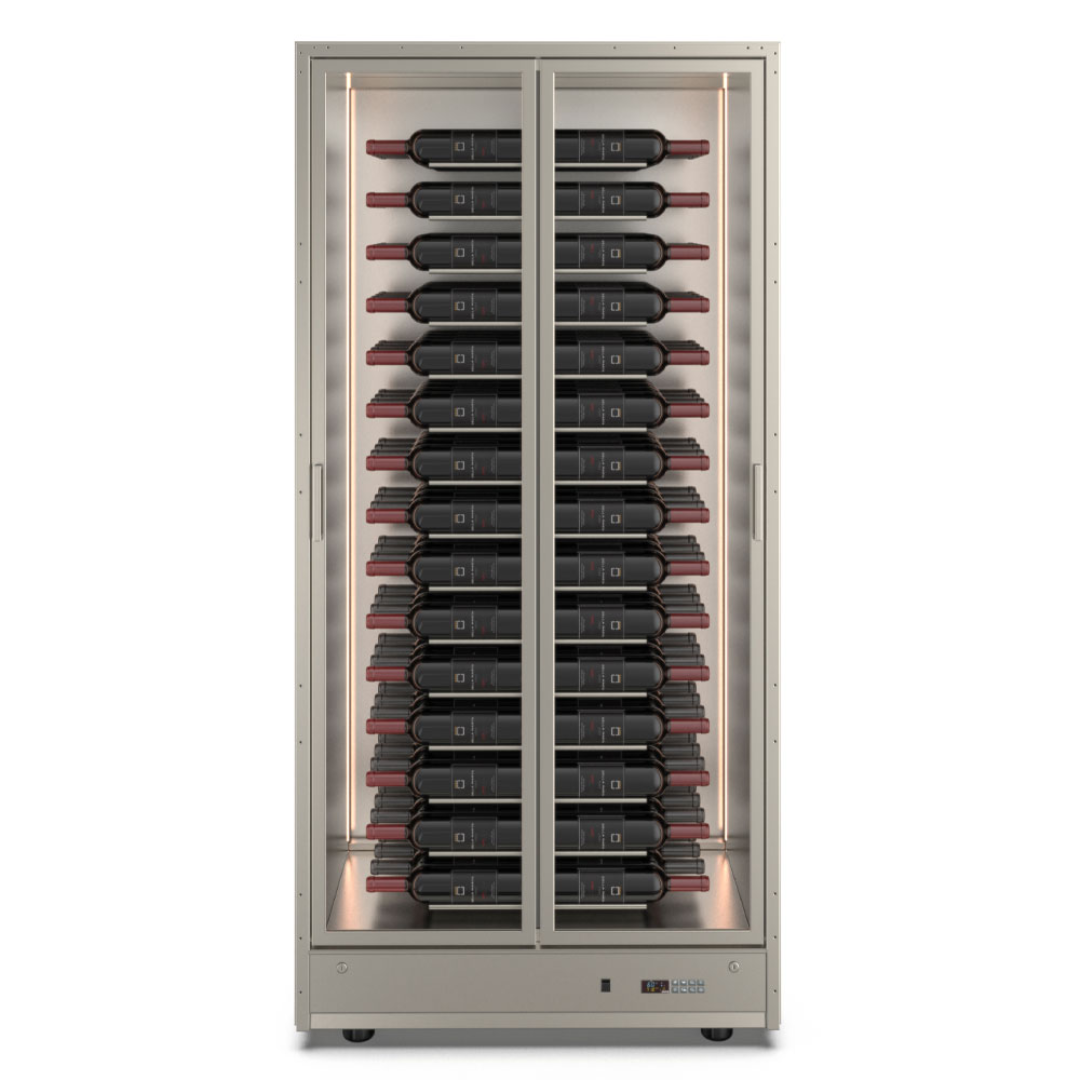 Della Marta Mod 60 Bottles Horizontal Display with Full Solid Back