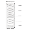 Kadeka 196 Bot Wine Cabinet (Stainless Steel Door)