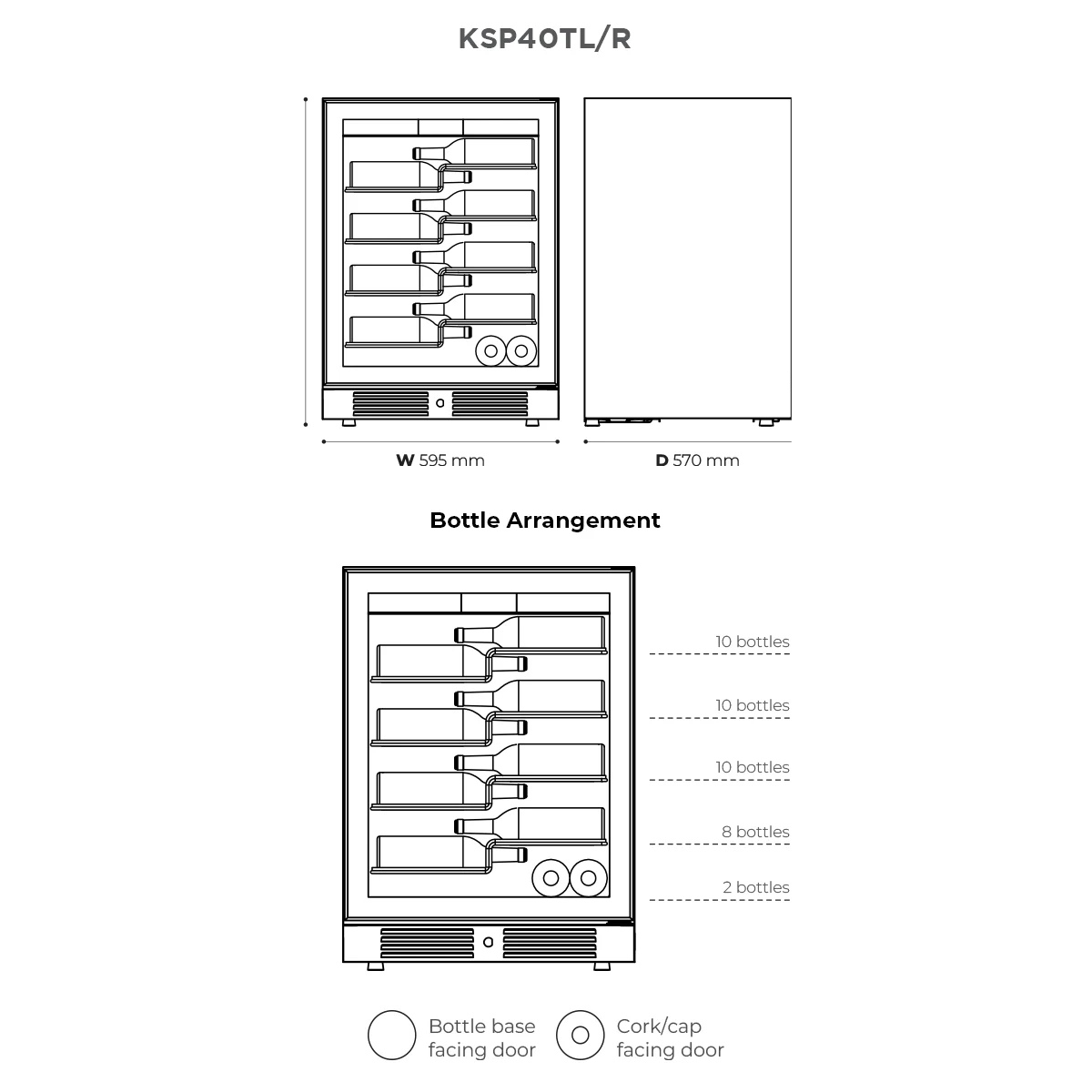 Kadeka 40 Bot Wine Cabinet