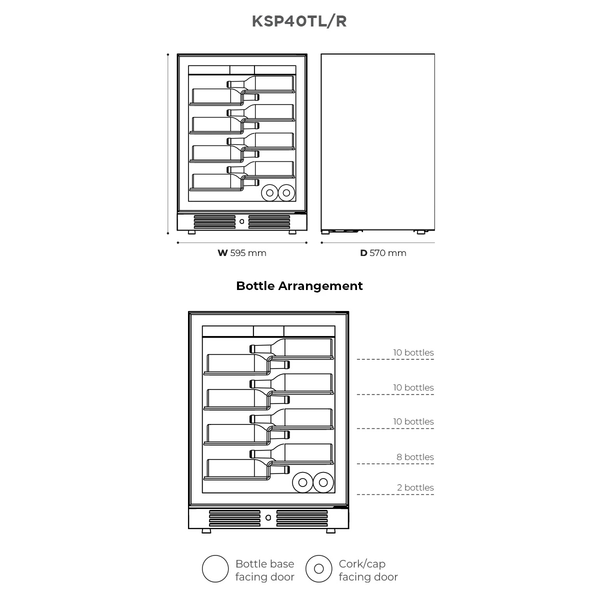 Kadeka 40 Bot Wine Cabinet