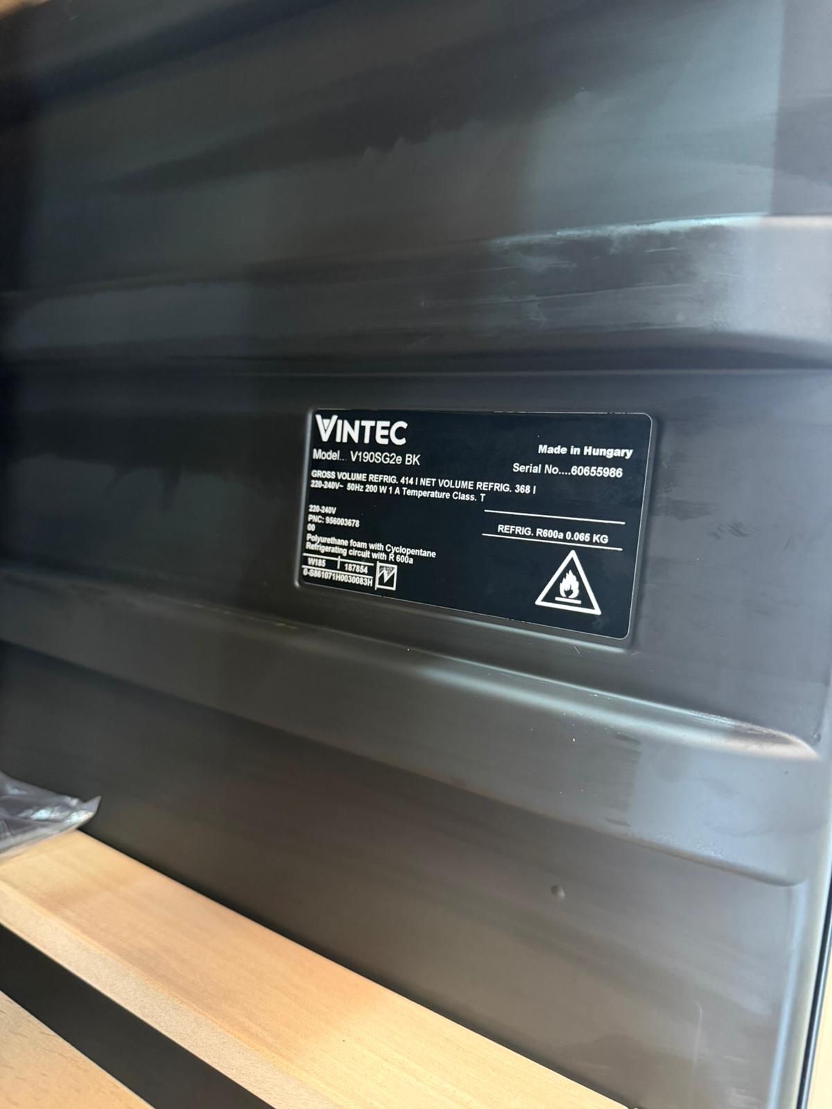 Vintec 198 Bot Single/Multi Zone Wine Cabinet (Used) (Left Hinge)