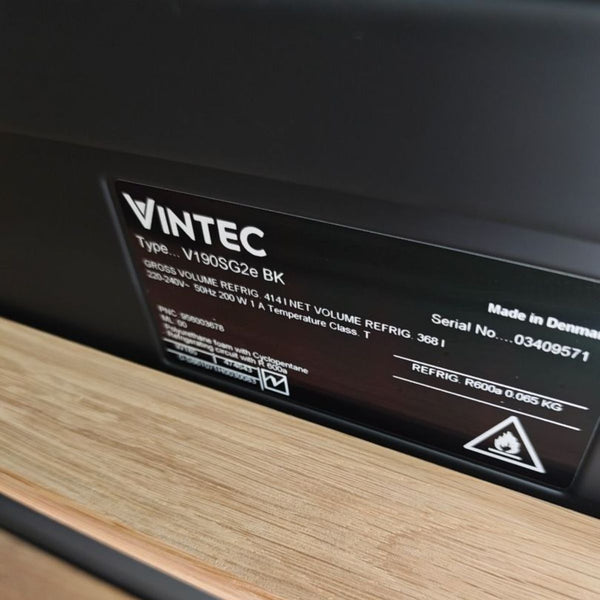Vintec 198 Bot Single/Multi Zone Wine Cabinet (Used) (Right Hinge)