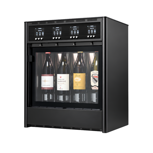 Wine Emotion 4 Bottles Self Serve Wine Dispenser – Quattro Self in Black