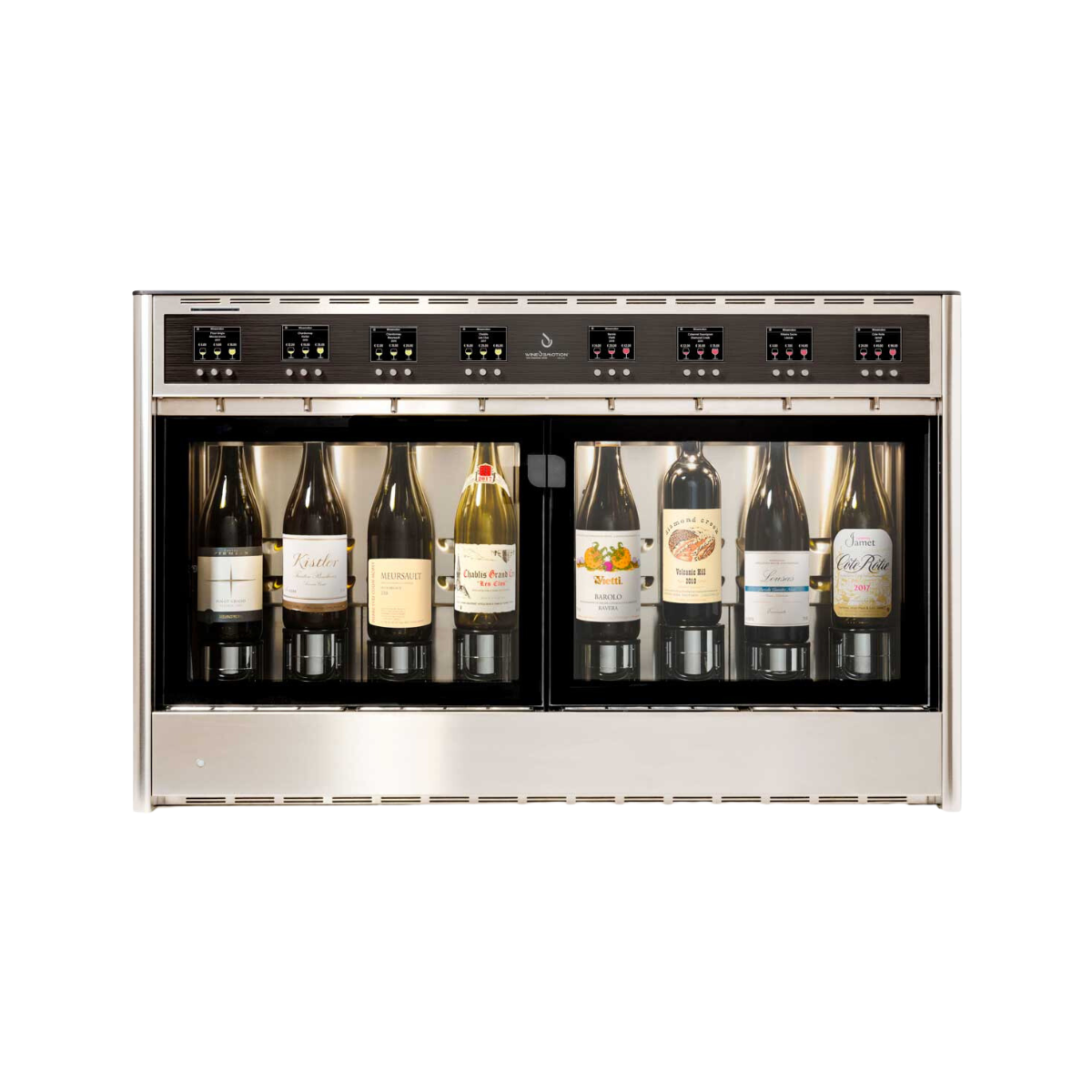 Wine Emotion 8 Bottles Self Serve Wine Dispenser – Otto Self (Dual Zone) | WineFridgeSG