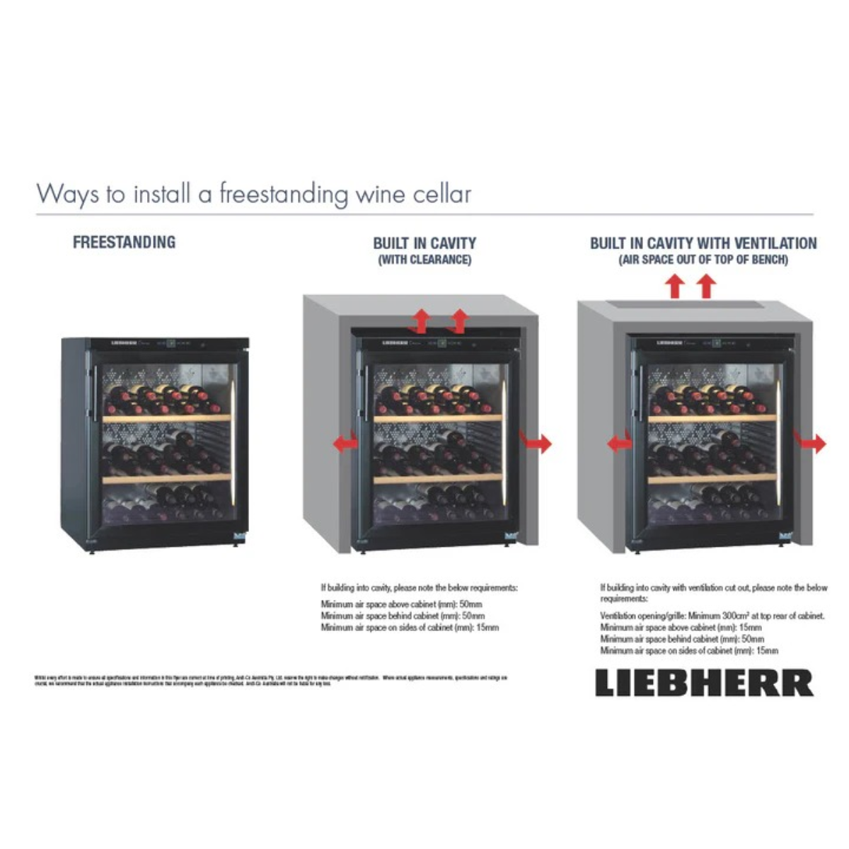 Liebherr 12 Bot Wine Cabinet