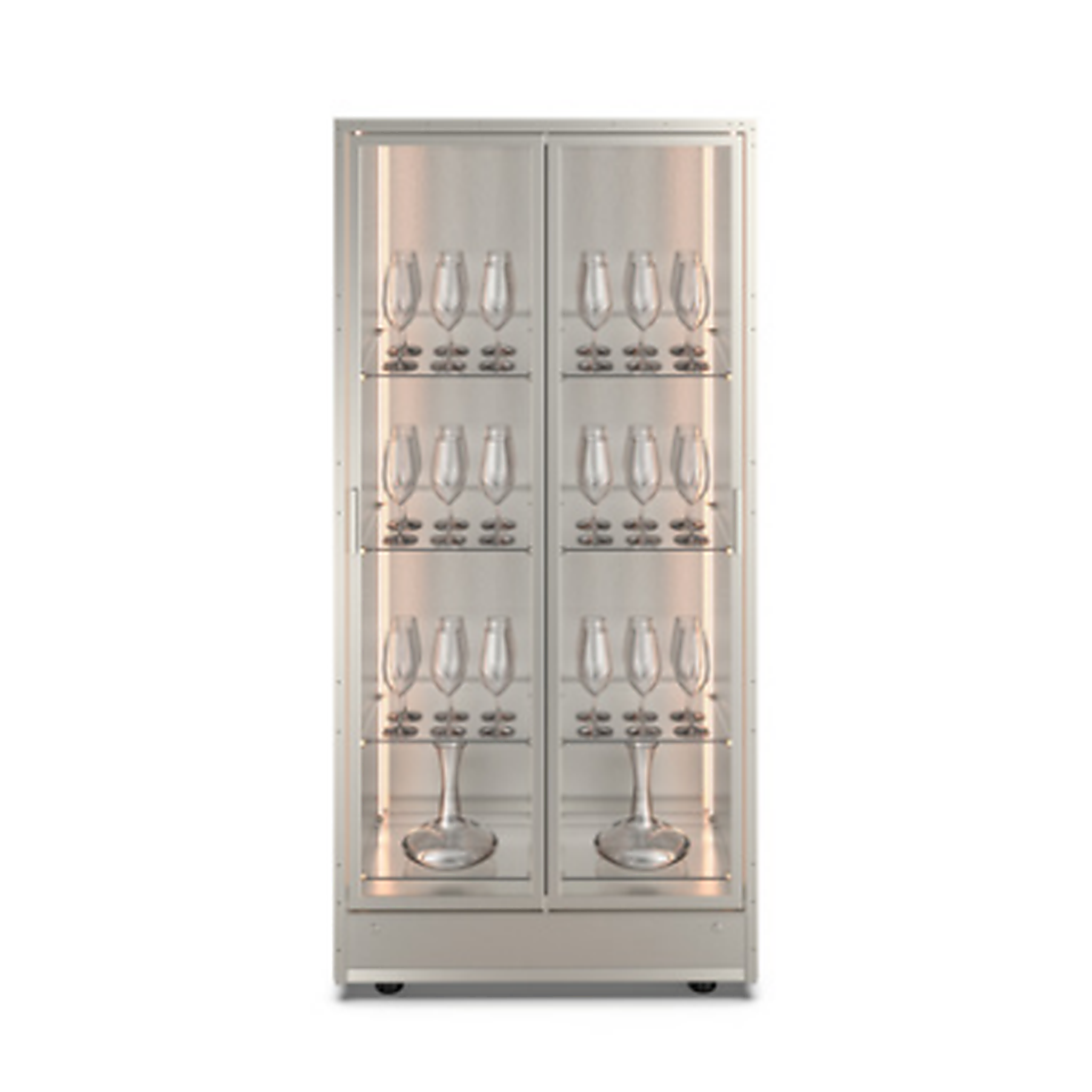Della Marta Mod 51cm Stemware Cabinet (Single/Double Door)