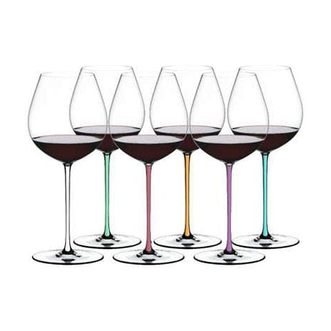 Riedel Fatto A Mano Gift Set Old World Pinot Noir (Set of 6 Pastel)